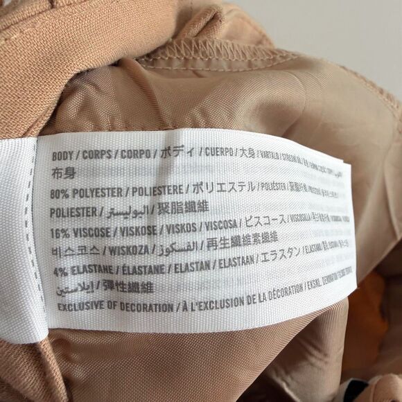 Abercrombie & Fitch High Rise Tailored Split Hem Flate Trousers Size 24 - Picture 7 of 7